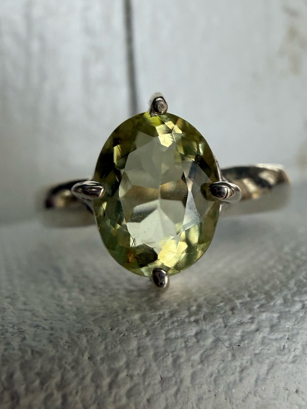 925 Heliodor Ring